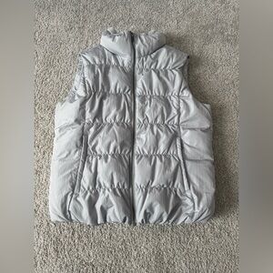 Eddie Bauer Light Gray Goose Down Jacket